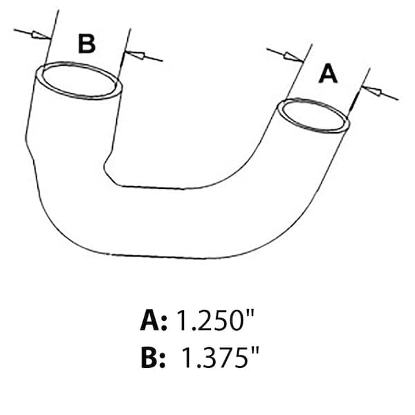Aftermarket Radiator Hose Inlet fits International 234 Fits Case IH 235 1275081C1 - main
